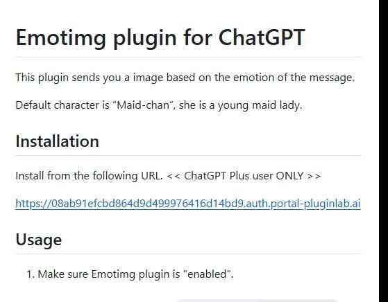 Emotimg Chat Plugin开源项目 – 通过角色表情与AI聊天