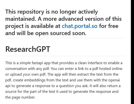 ResearchGPT开源项目 – 与研究论文对话的平台