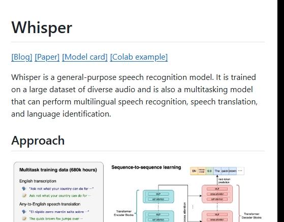 Whisper开源项目 – 高效开源语音识别模型